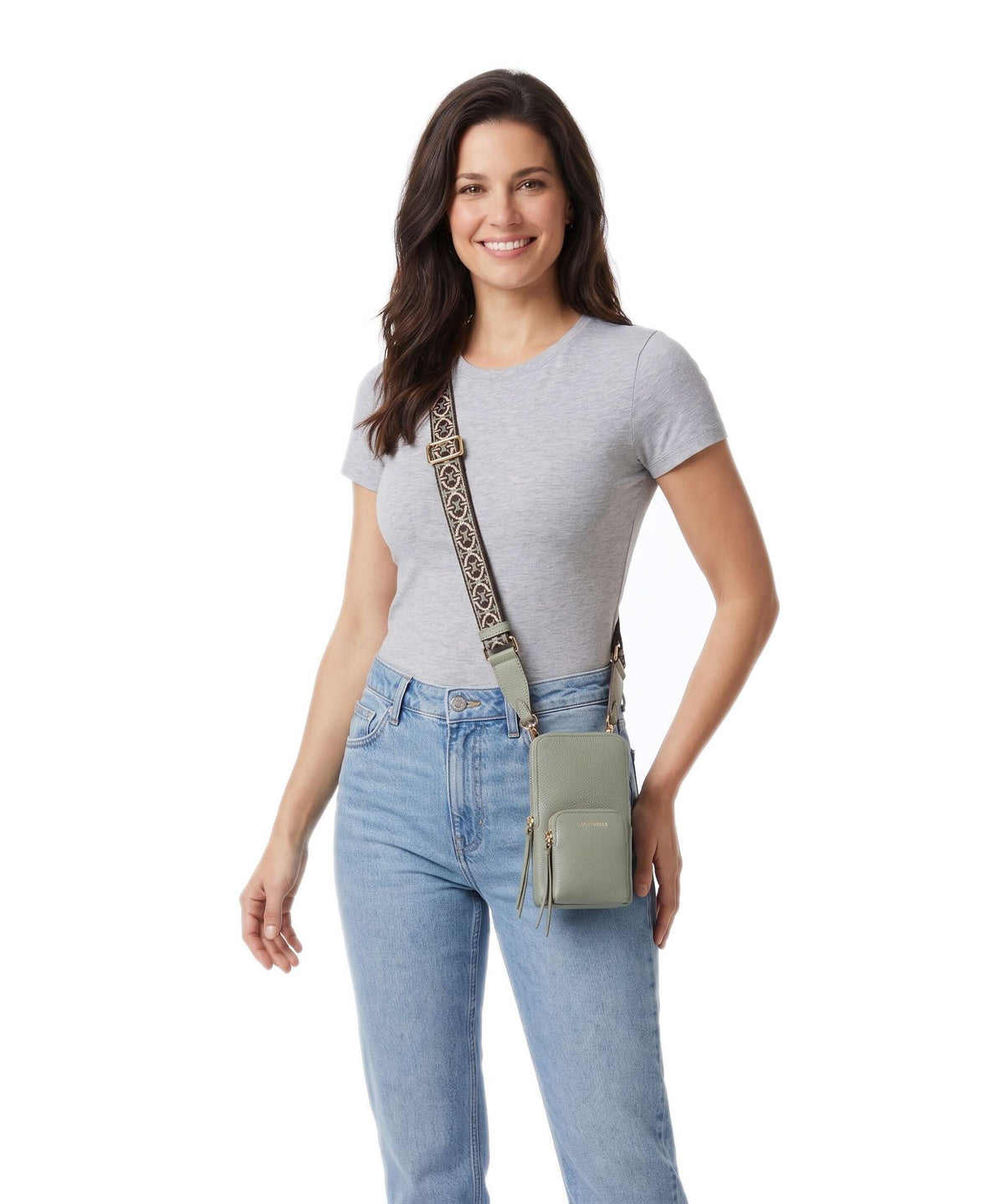 Coccinelle Pixie Phone bag greenery