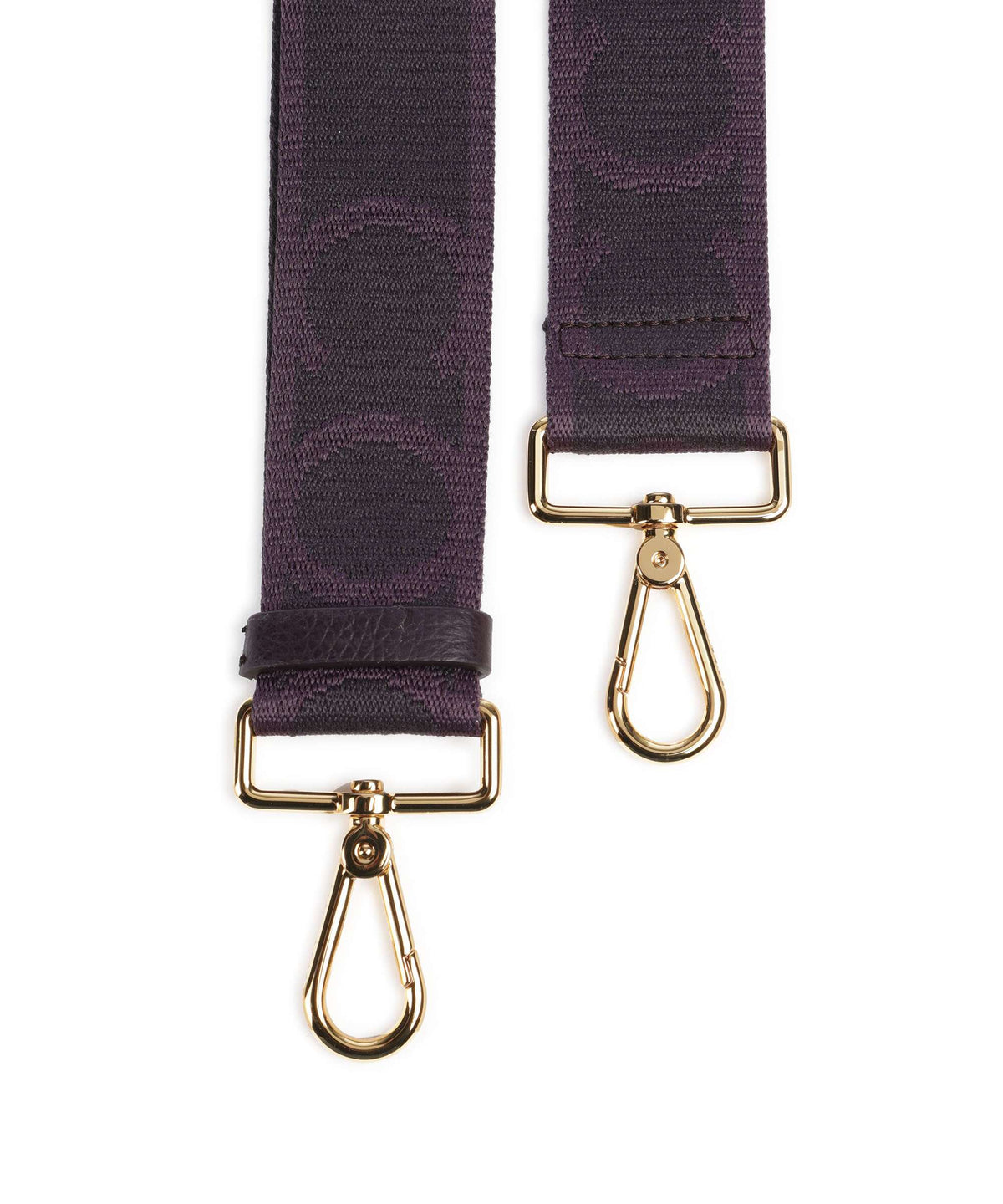 Coccinelle Nastro Signature Bag strap prune