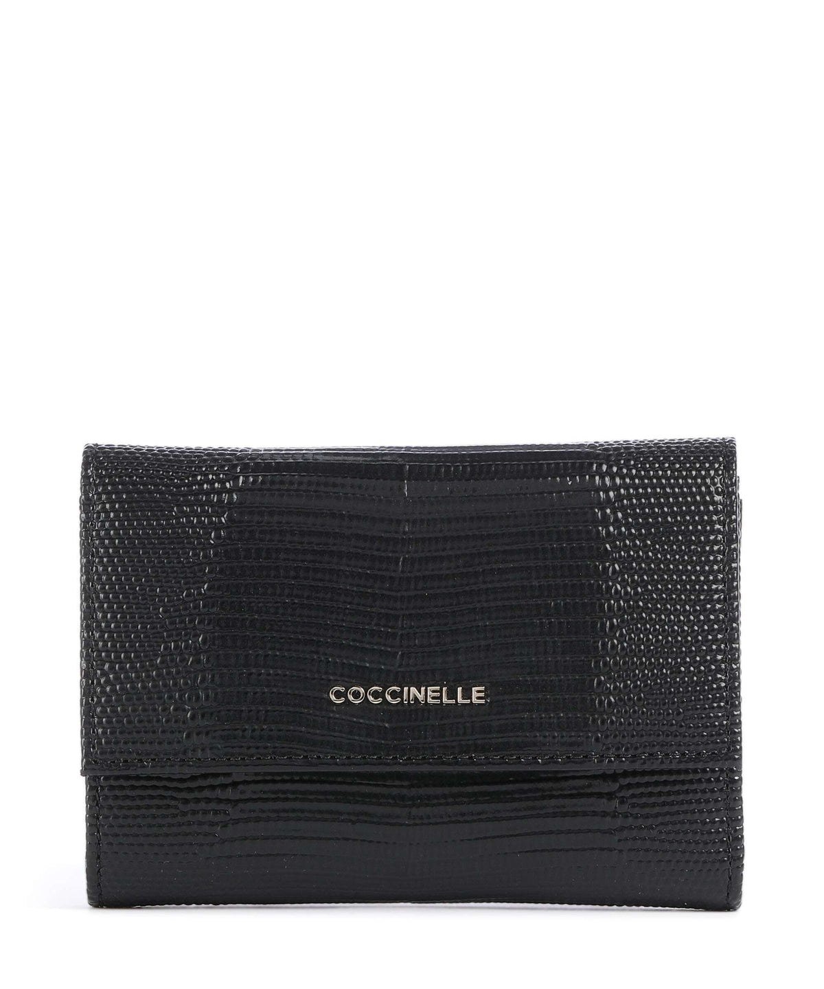 Coccinelle Metallic Lizard Wallet noir