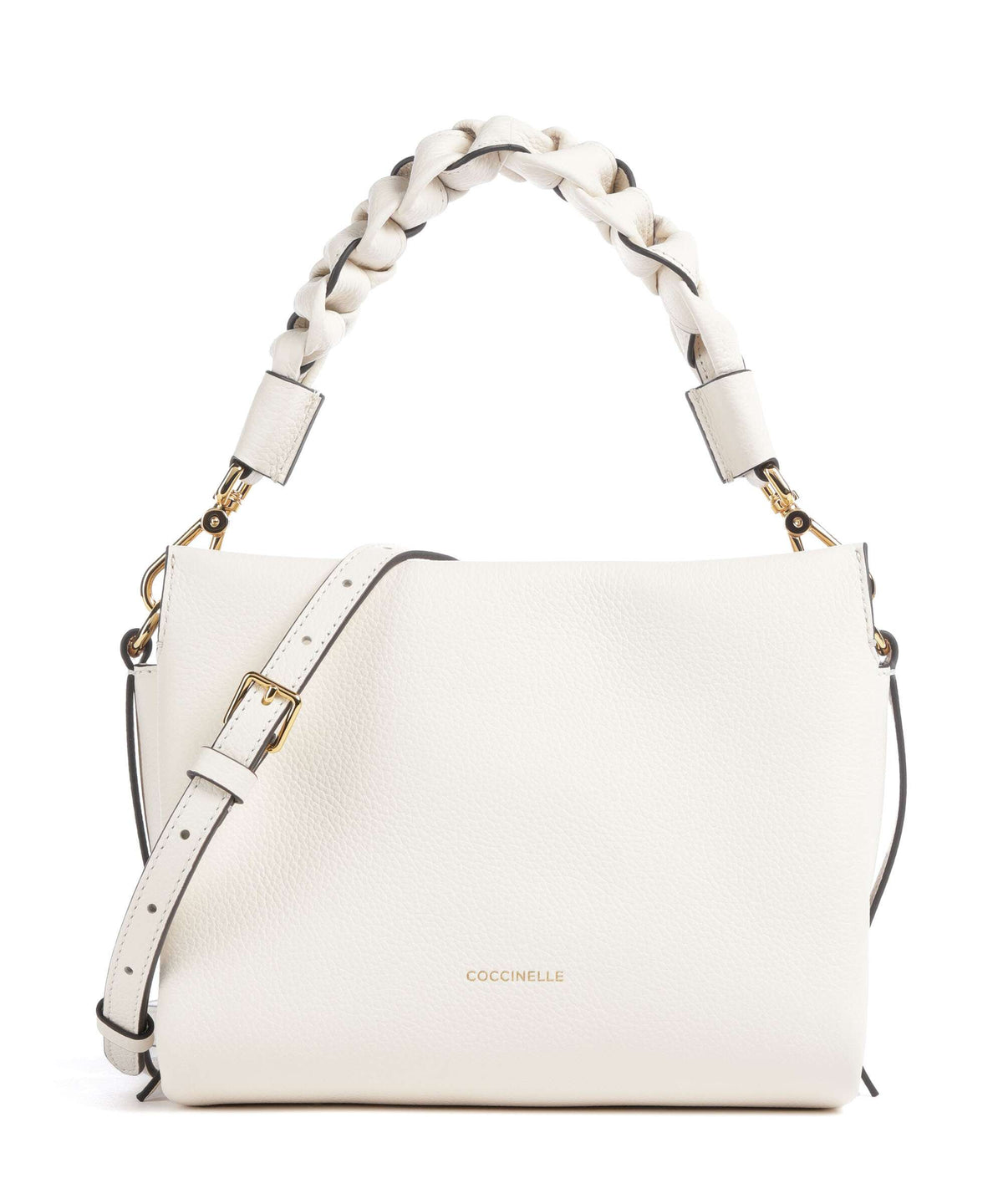 Coccinelle Boheme Grana Double Handbag pearl/cognac