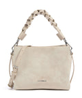 Coccinelle Boheme Suede Handbag sandshell