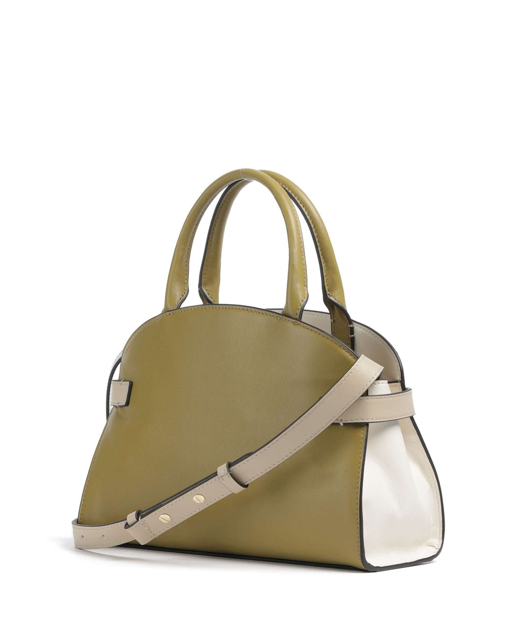 Coccinelle Sabine New Tricolor Handbag seagrass/pearl/sandshell