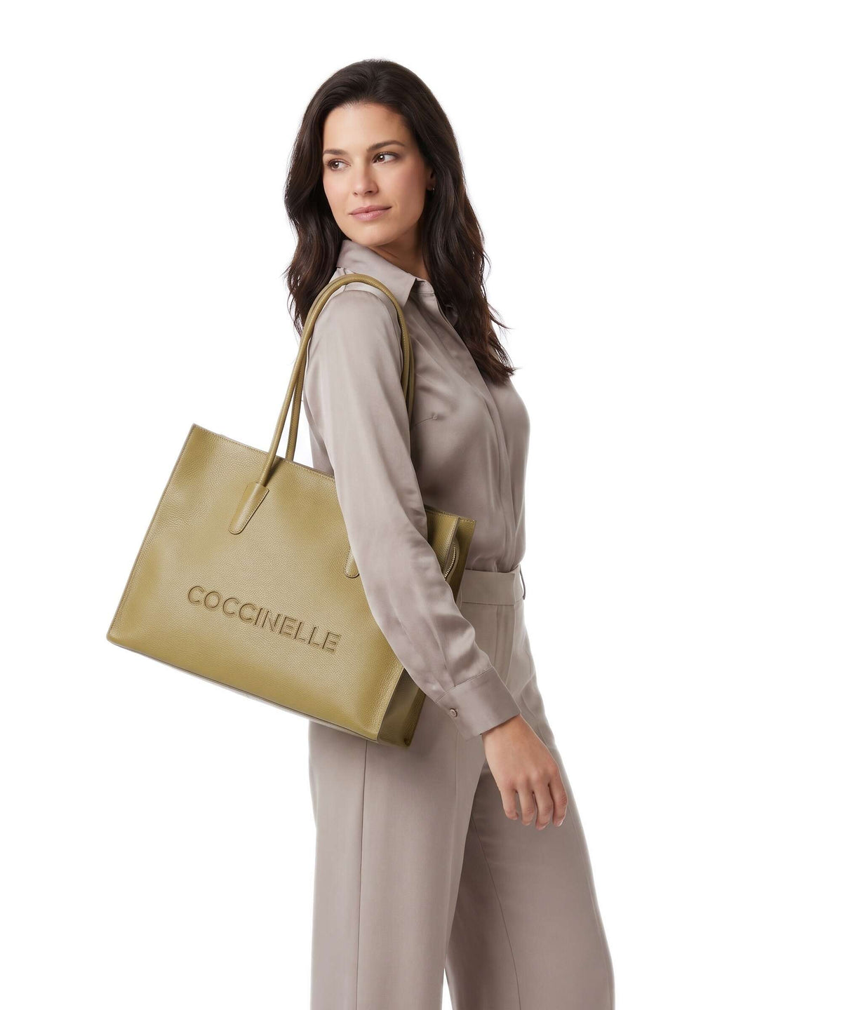 Coccinelle Myrtha Tote bag seagrass
