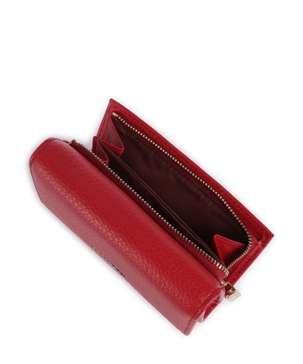 Coccinelle Metallic Soft Wallet scarlet