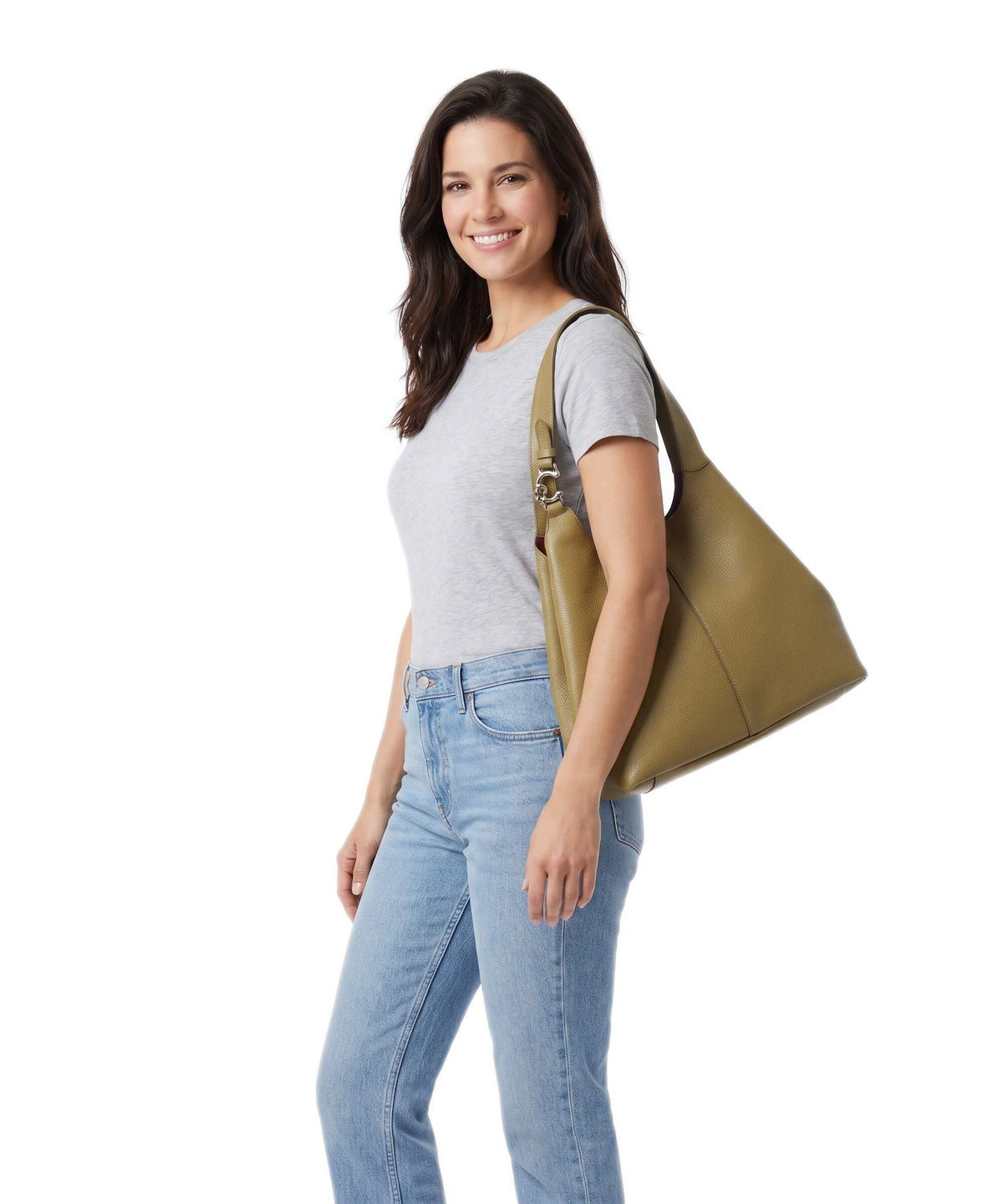Coccinelle C-Easy Hobo bag seagrass