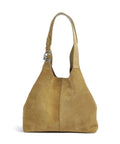 Coccinelle C-Easy Suede Hobo bag seagrass