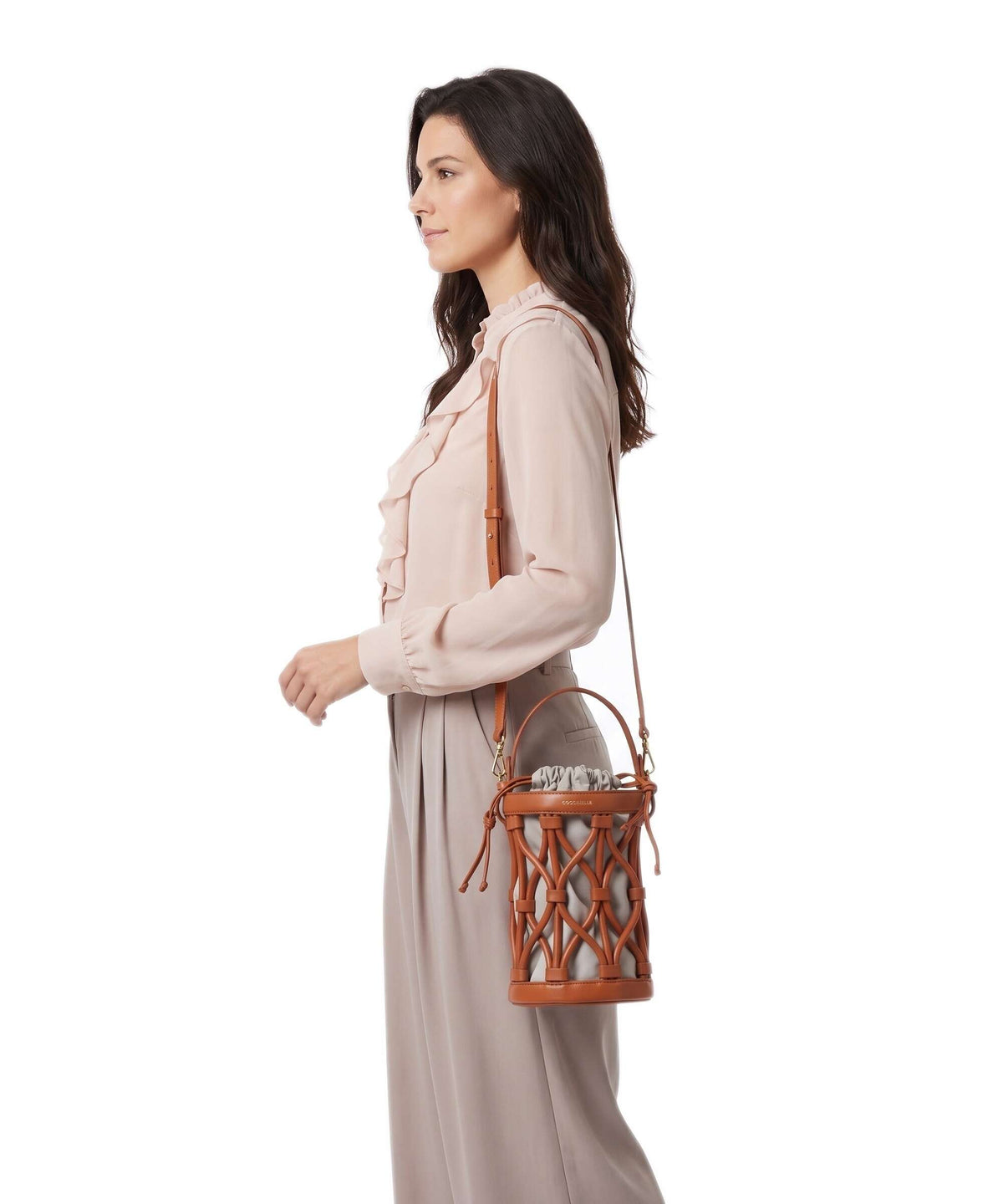 Coccinelle Koi Bucket bag crab
