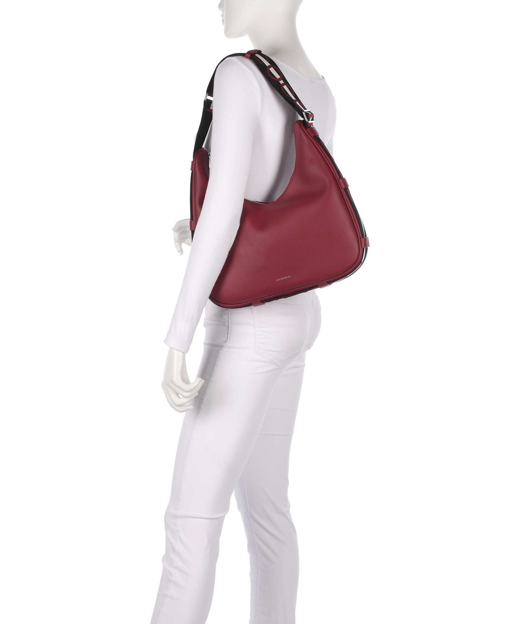 Coccinelle Raquel Hobo bag ribes/prune