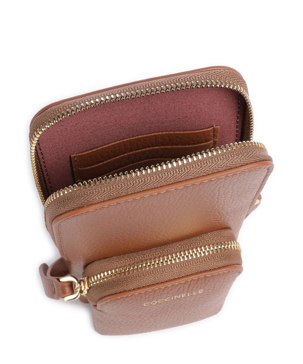 Coccinelle Pixie Phone bag cognac