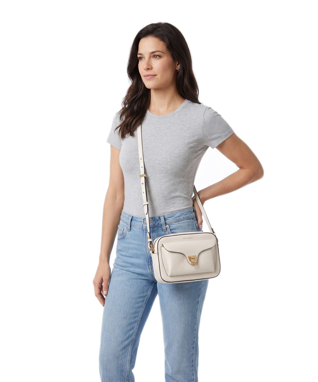 Coccinelle Beat Soft Crossbody bag pearl