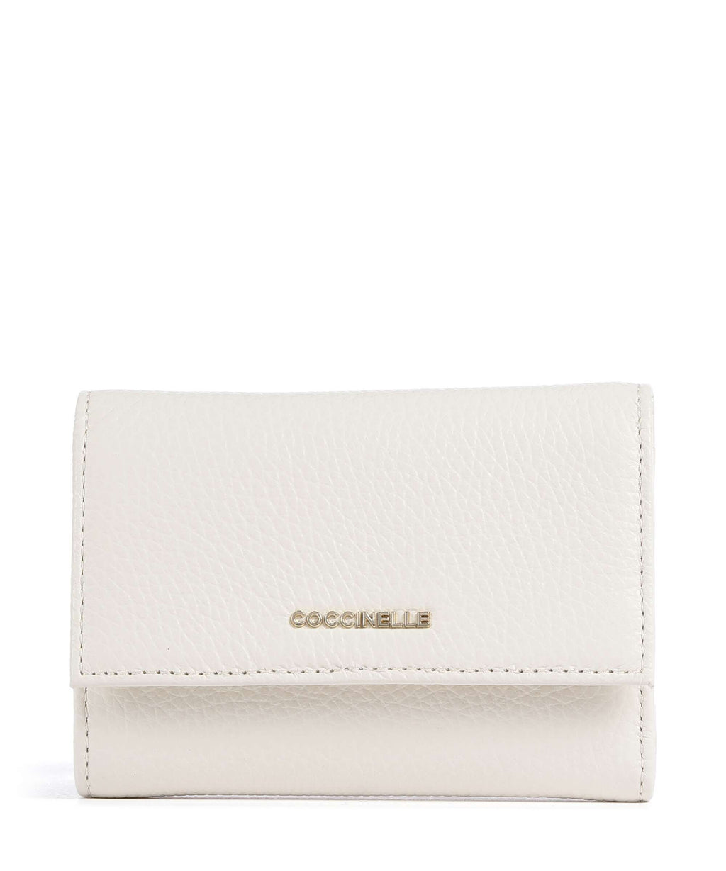 Coccinelle Metallic Soft Wallet pearl