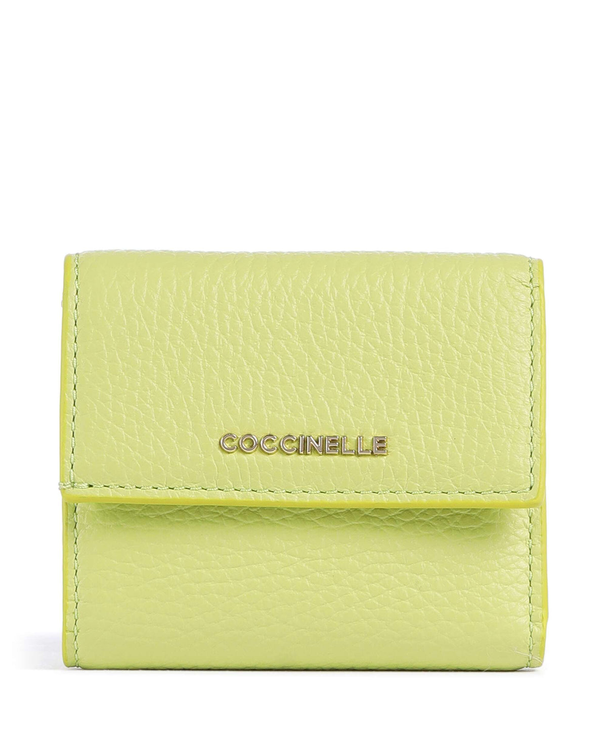 Coccinelle Metallic Soft Wallet green glow