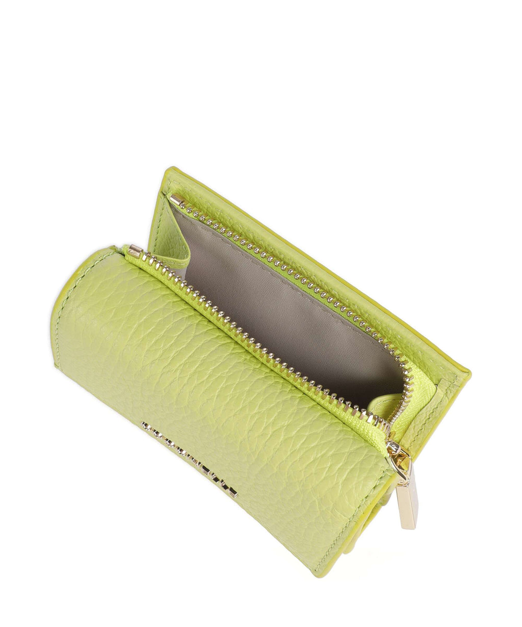 Coccinelle Metallic Soft Wallet green glow