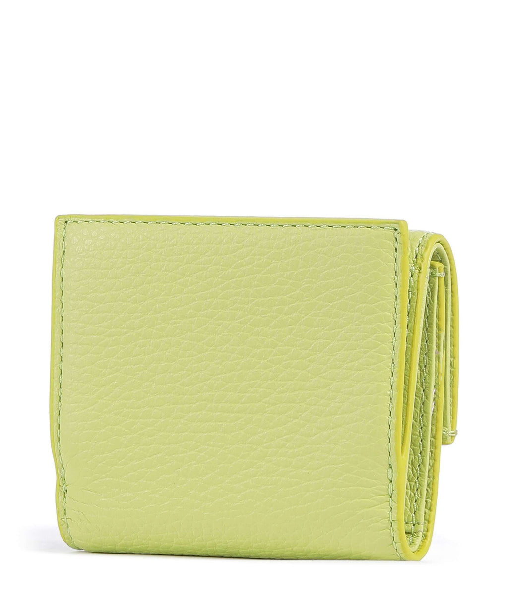 Coccinelle Metallic Soft Wallet green glow