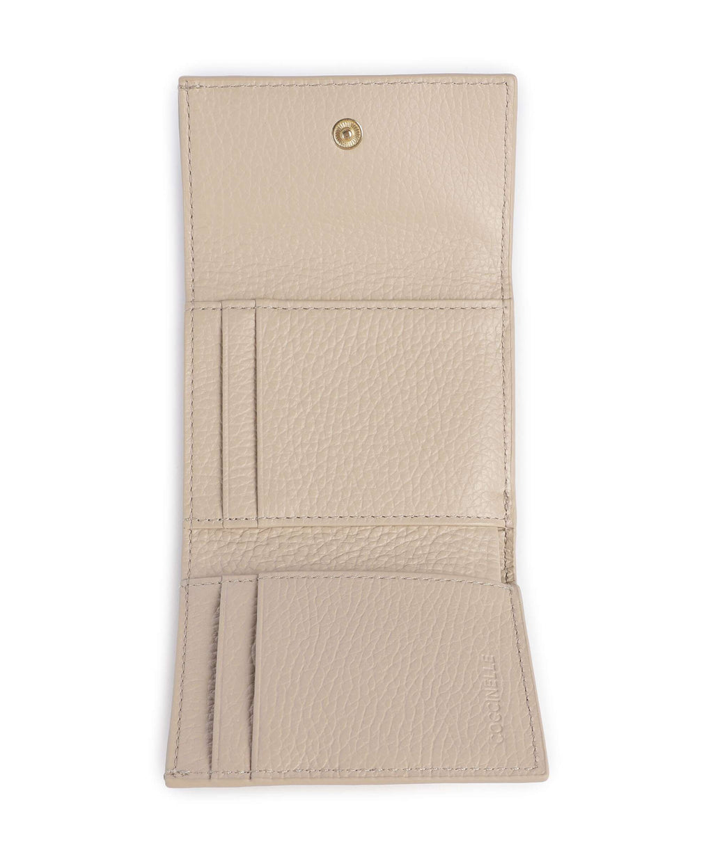 Coccinelle Metallic Soft Wallet sandshell