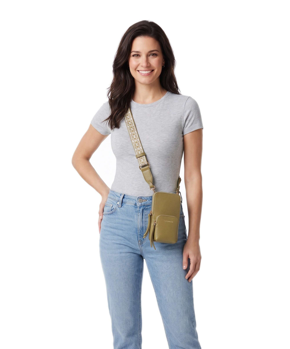 Coccinelle Pixie Phone bag seagrass