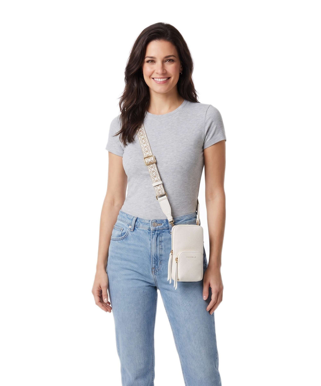 Coccinelle Pixie Phone bag pearl