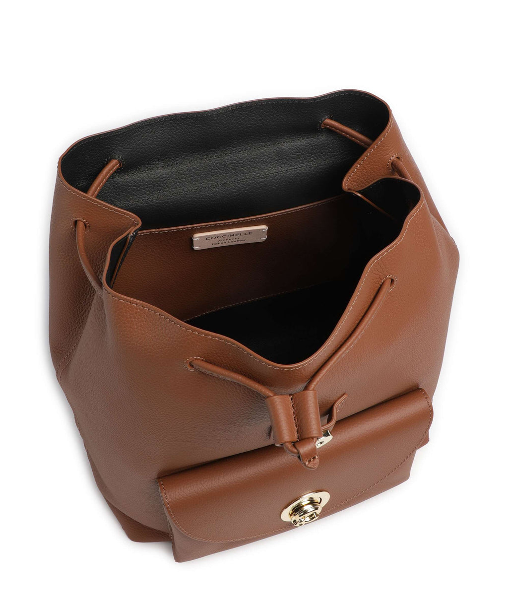 Coccinelle Nikla Backpack cognac/noir