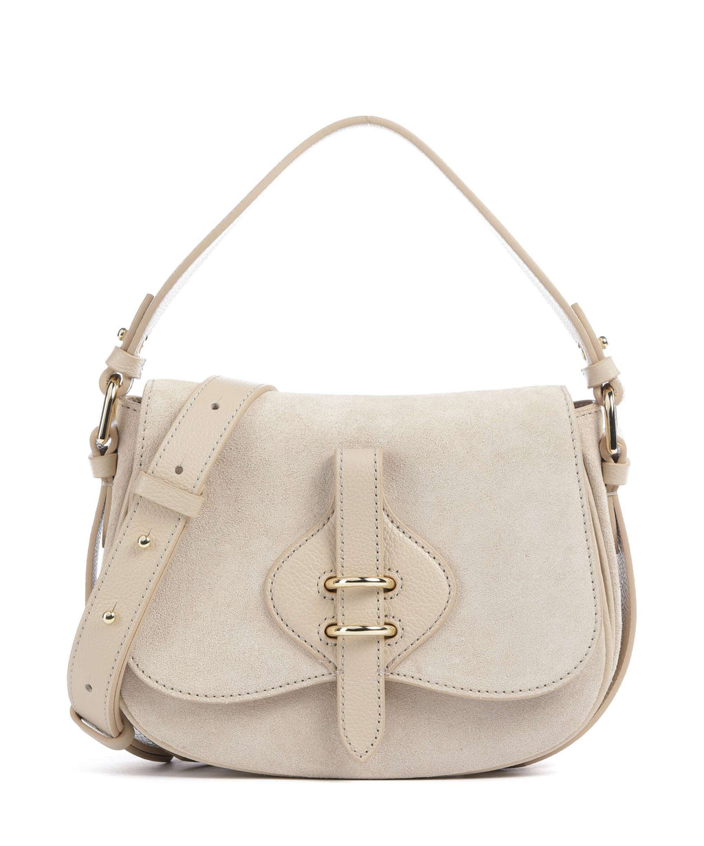 Coccinelle Mavery Suede Handbag sandshell