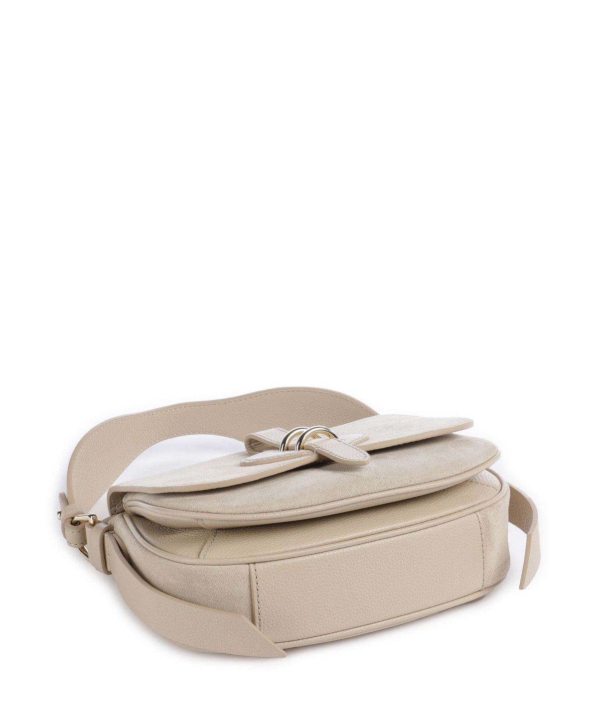 Coccinelle Mavery Suede Handbag sandshell
