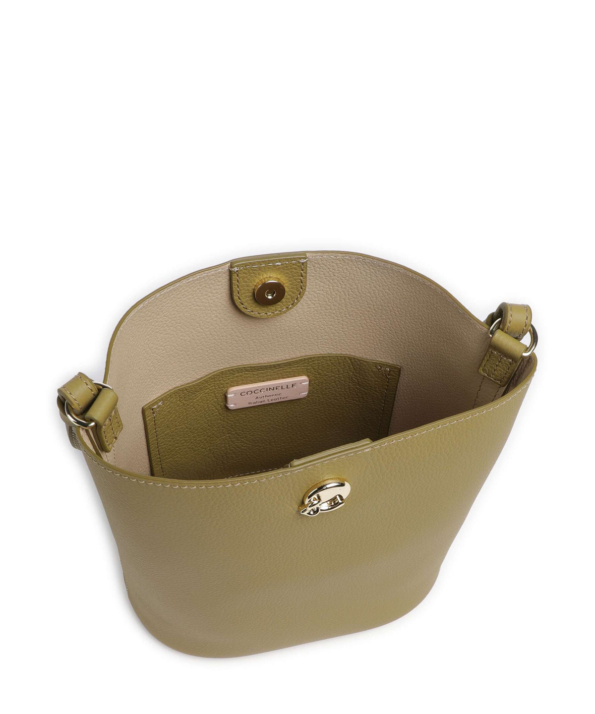 Coccinelle Nikla Bucket bag seagrass/sandshell