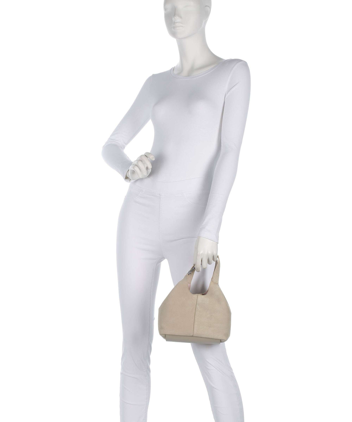 Coccinelle C-Easy Suede Handbag sandshell