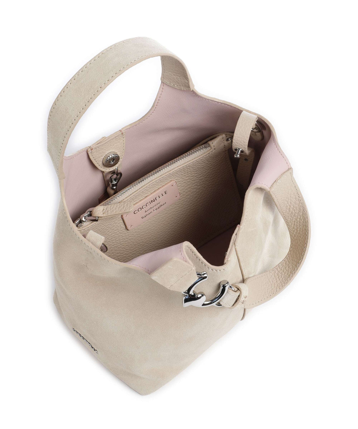 Coccinelle C-Easy Suede Handbag sandshell
