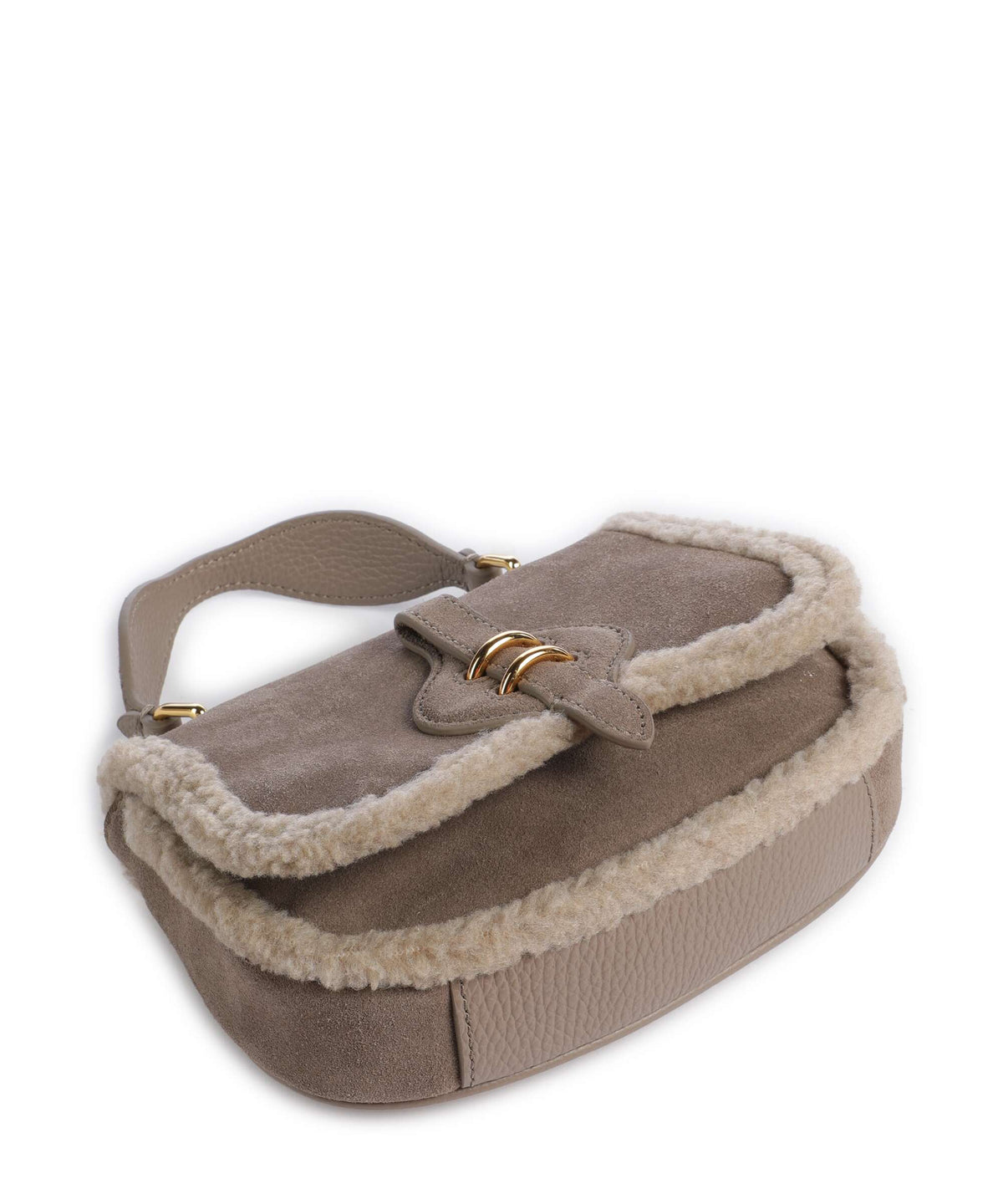 Coccinelle Mavery Suede Eco Crossbody bag warm taupe