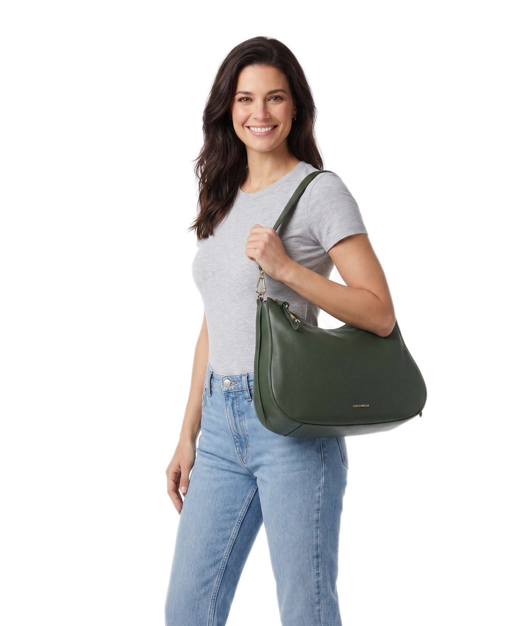 Coccinelle Nory Hobo bag garden green