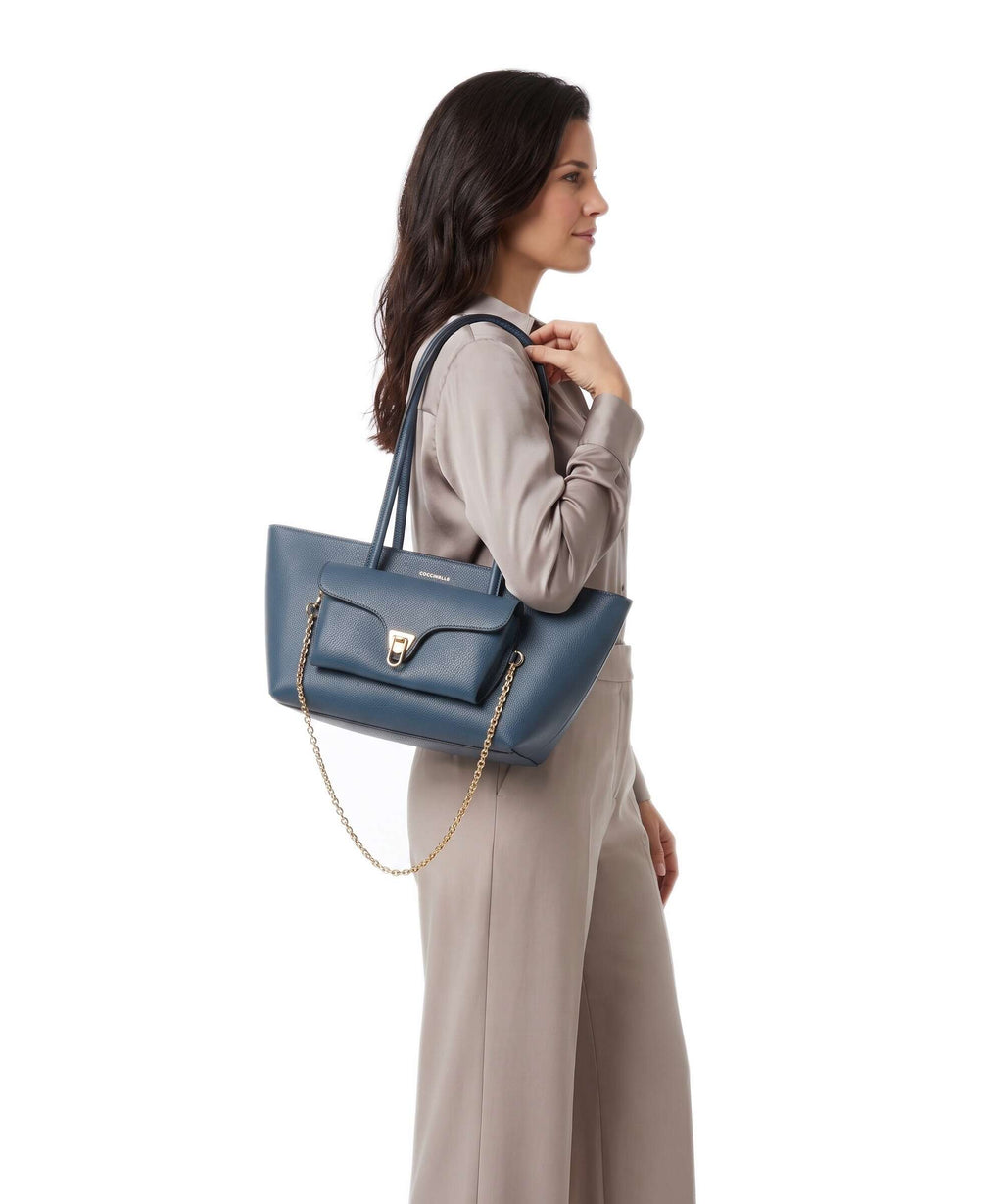Coccinelle Beat Double Shoulder bag deep blue