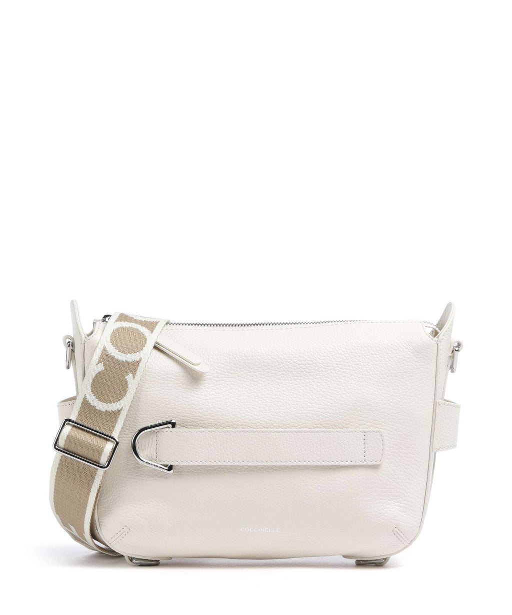 Coccinelle Gretel Ribbon Crossbody bag pearl
