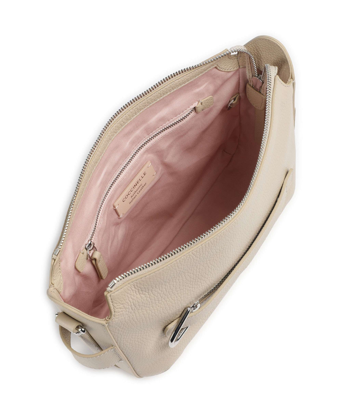 Coccinelle Gretel Ribbon Crossbody bag sandshell