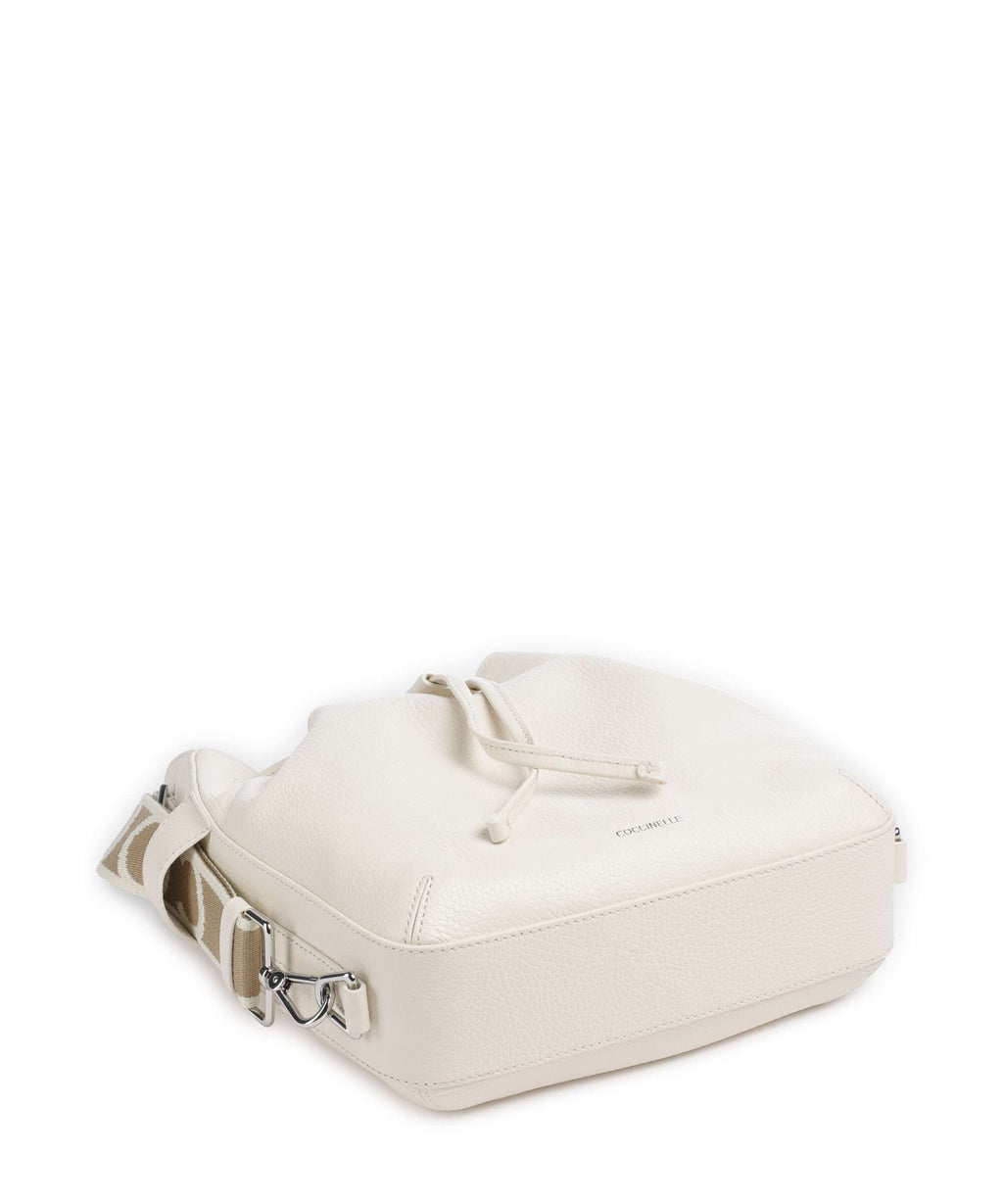 Coccinelle Gretel Ribbon Bucket bag pearl