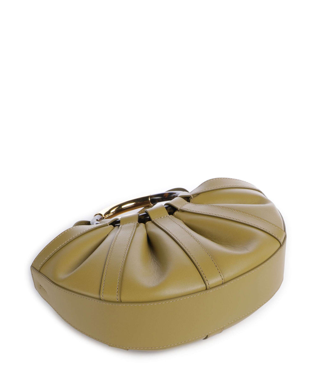 Coccinelle Shell Handbag seagrass