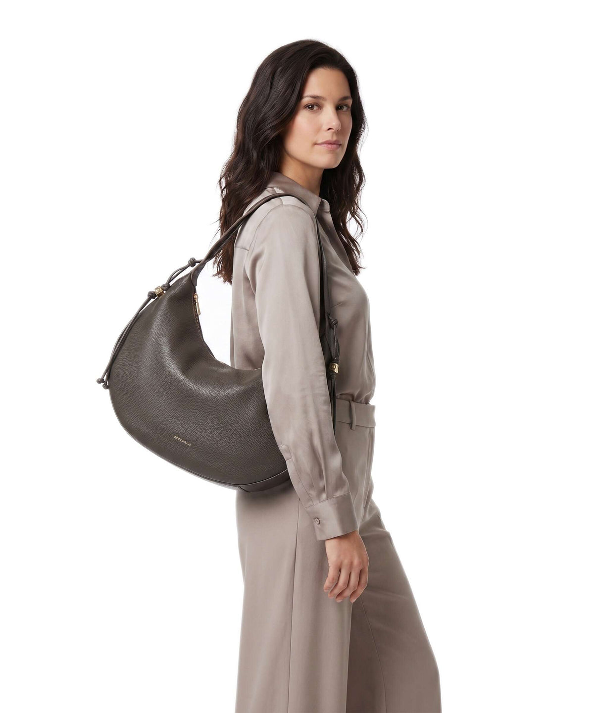 Coccinelle Thess Hobo bag fango
