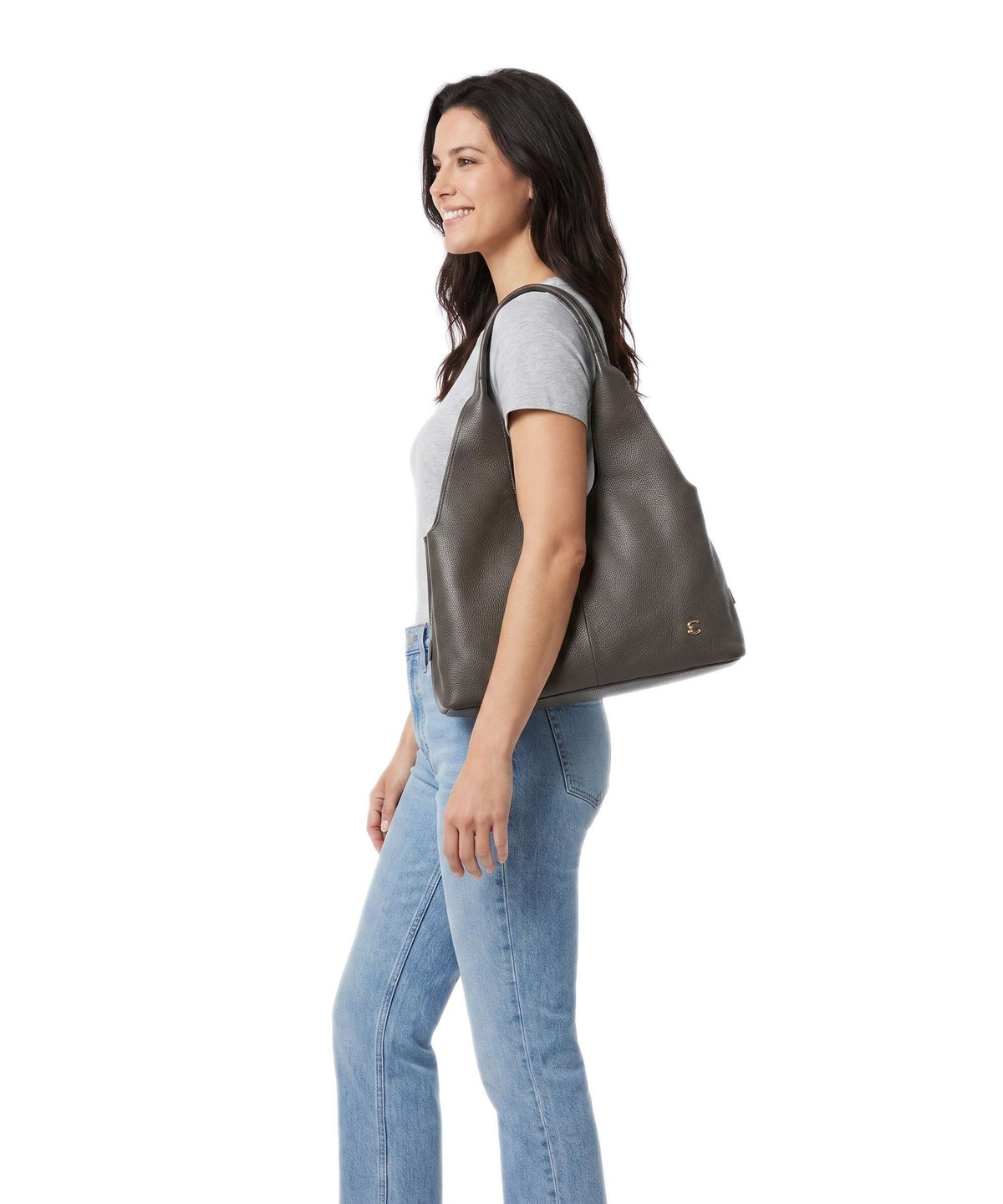 Coccinelle Nell Hobo bag fango
