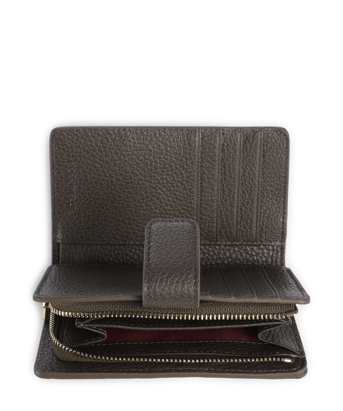 Coccinelle Metallic Soft Wallet fango