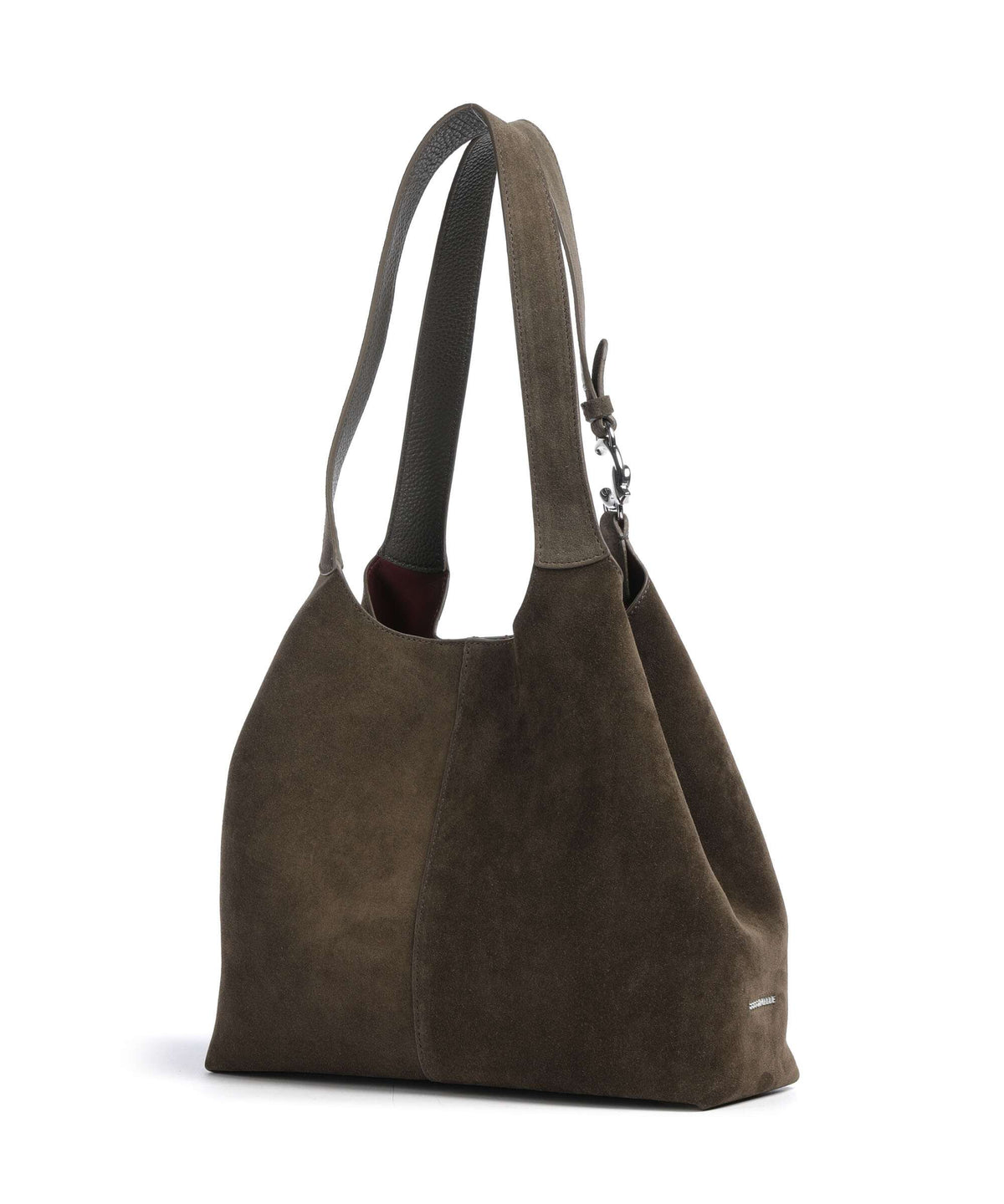 Coccinelle C-Easy Suede Hobo bag fango