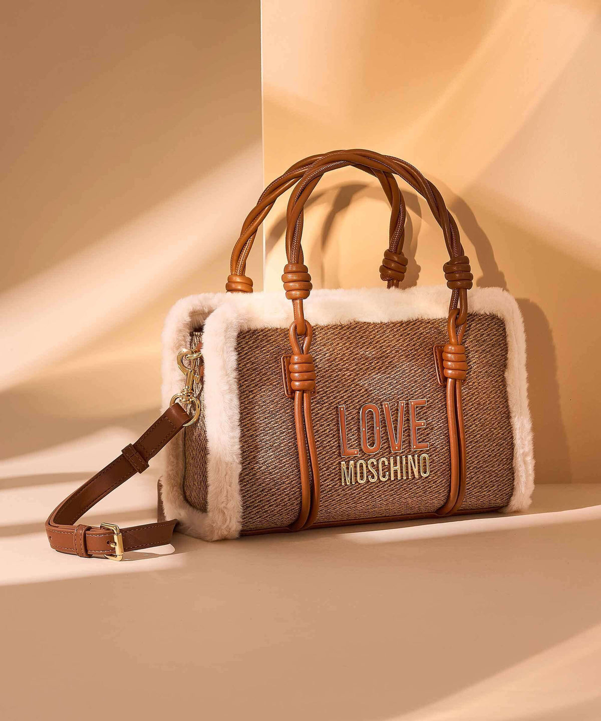 Love Moschino Wintery Handbag hide/natural