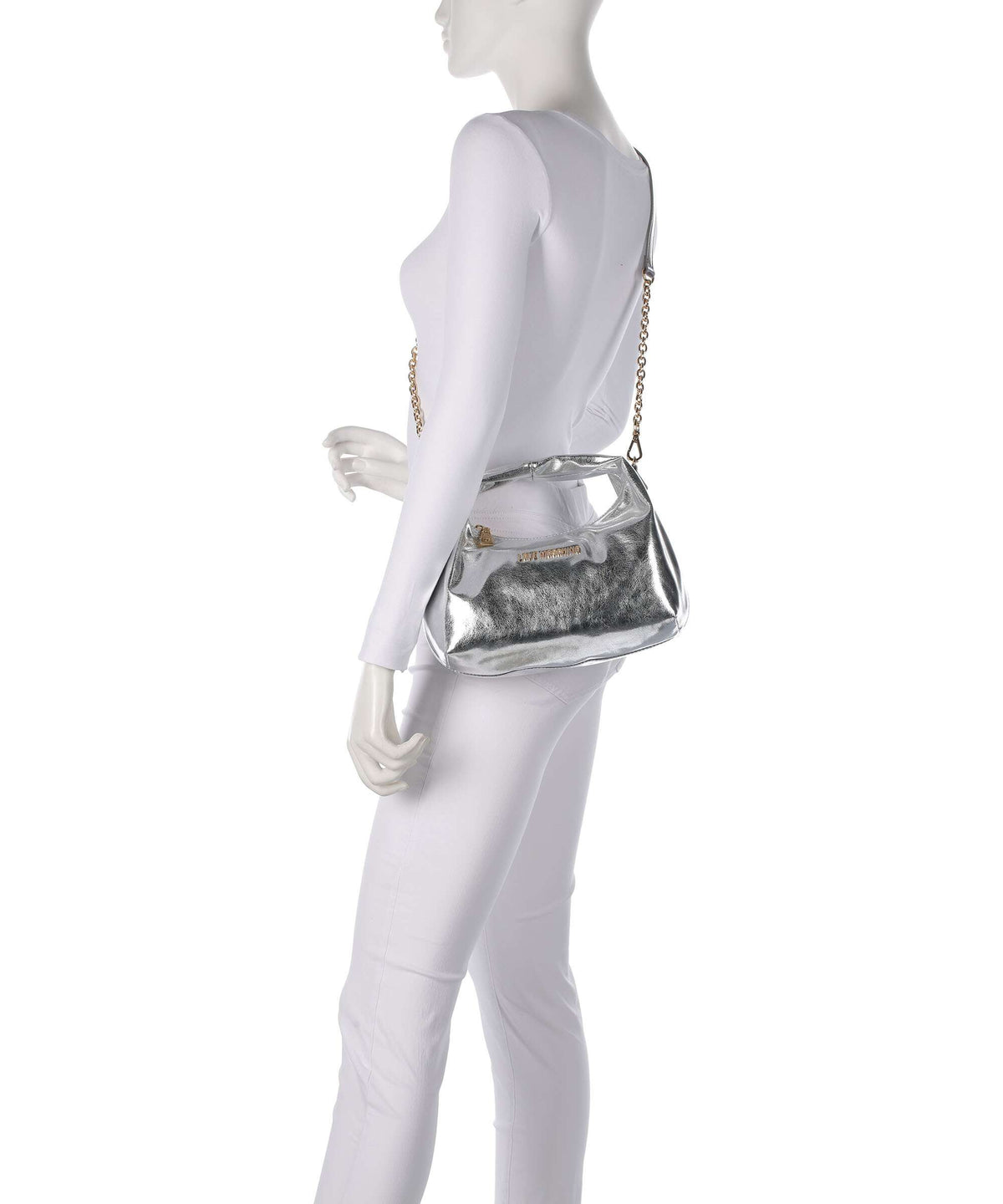 Love Moschino Smart Daily Handbag silver