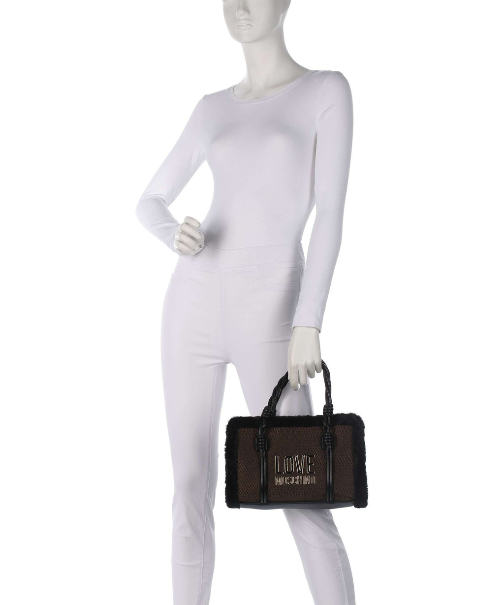 Love Moschino Wintery Handbag chocolate/black