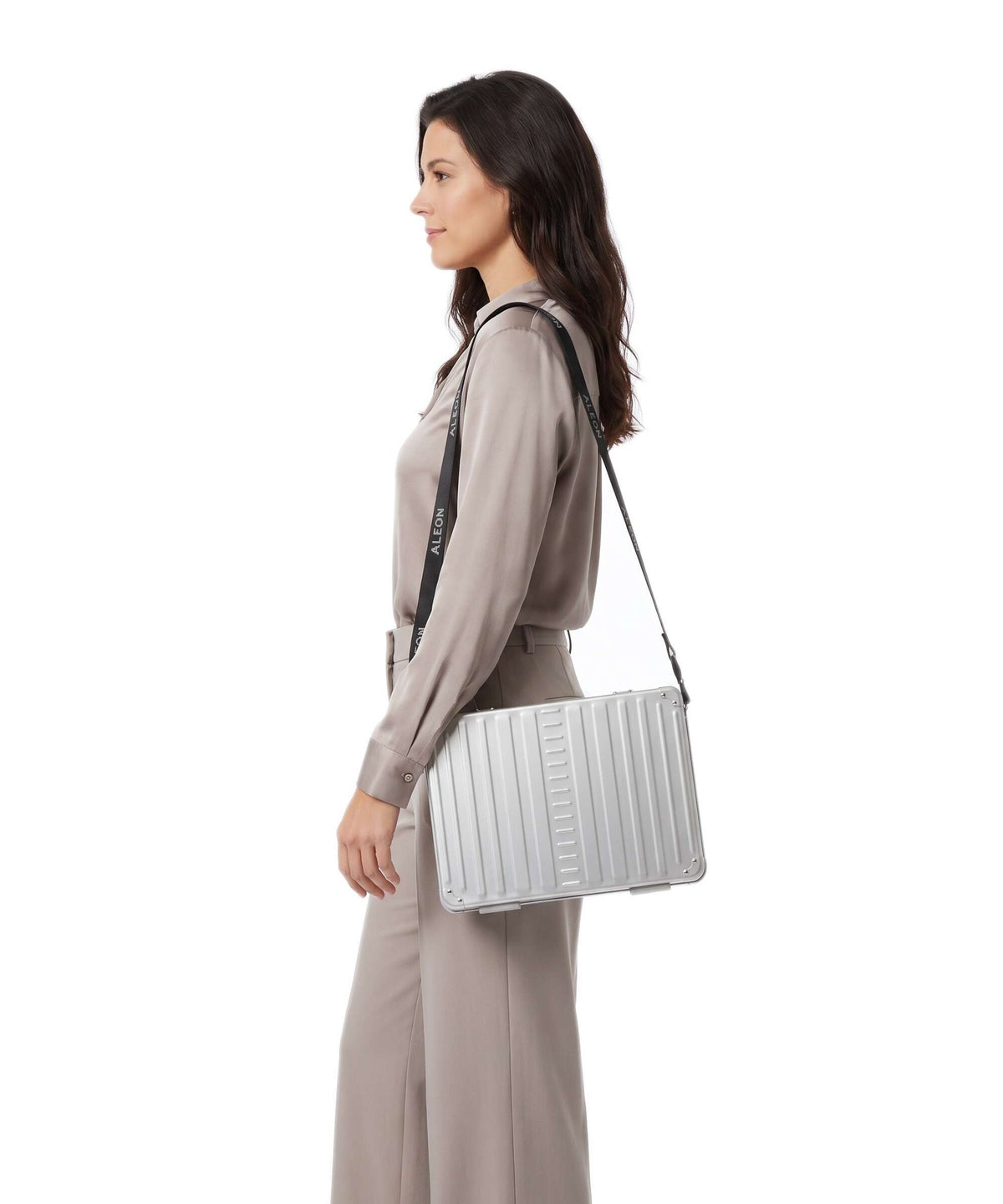 Aleon Classic Laptop bag platinum