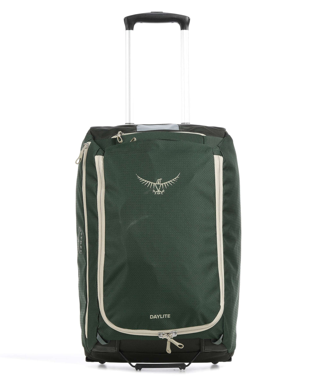 Osprey Daylite Backpack with wheels green canopy/green creek