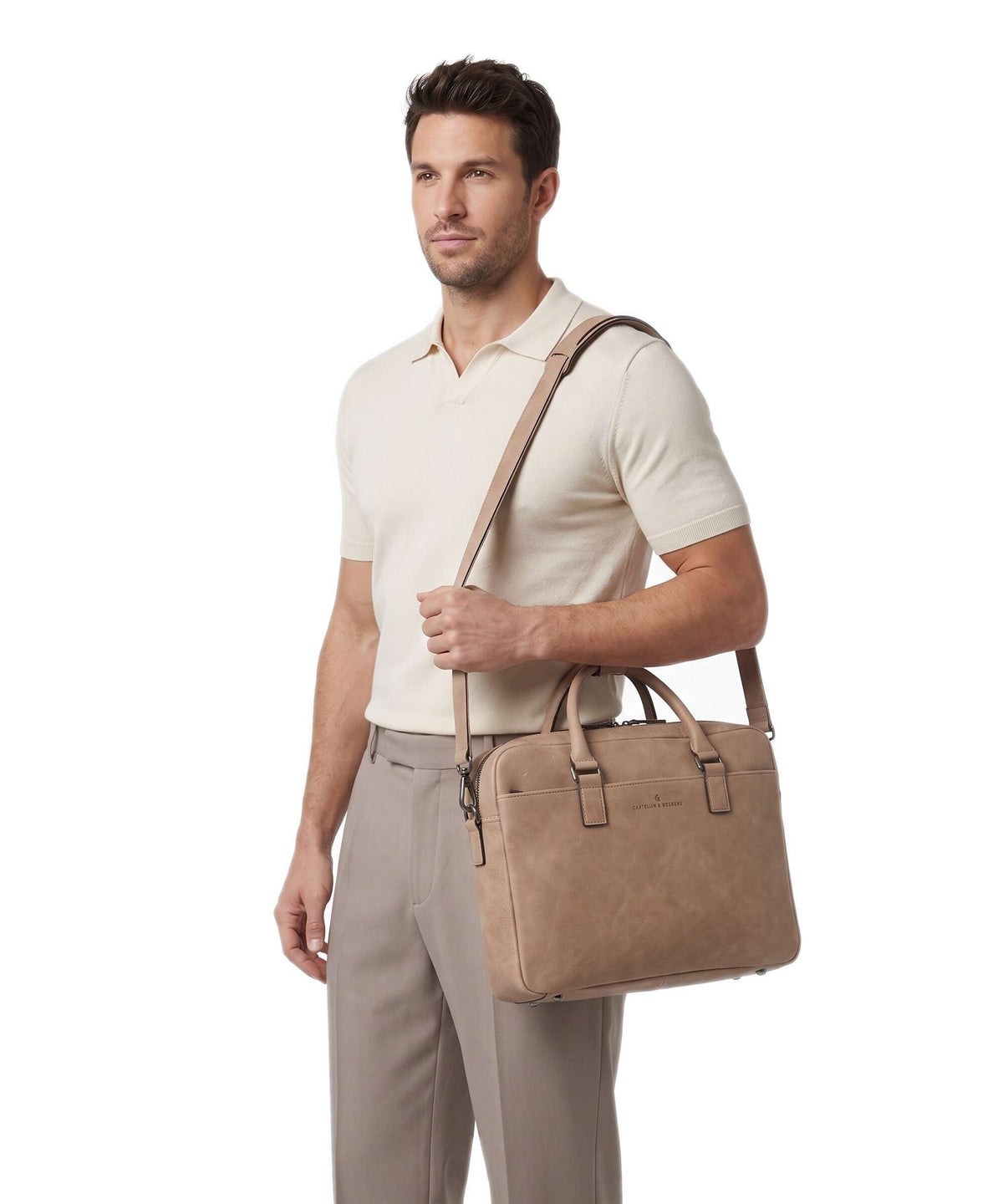 Castelijn & Beerens Carisma Briefcase beige