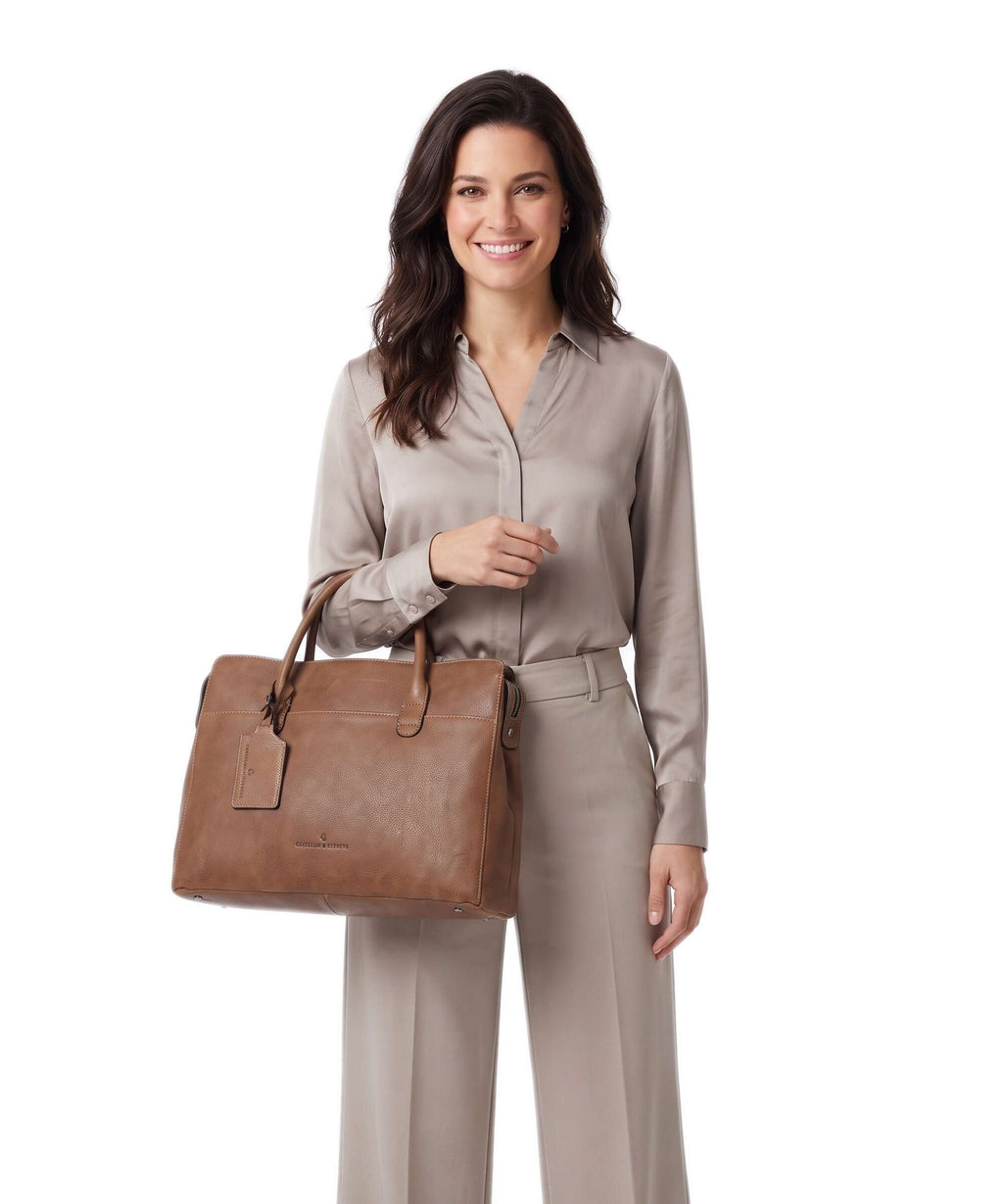 Castelijn & Beerens Carisma Laptop bag cognac