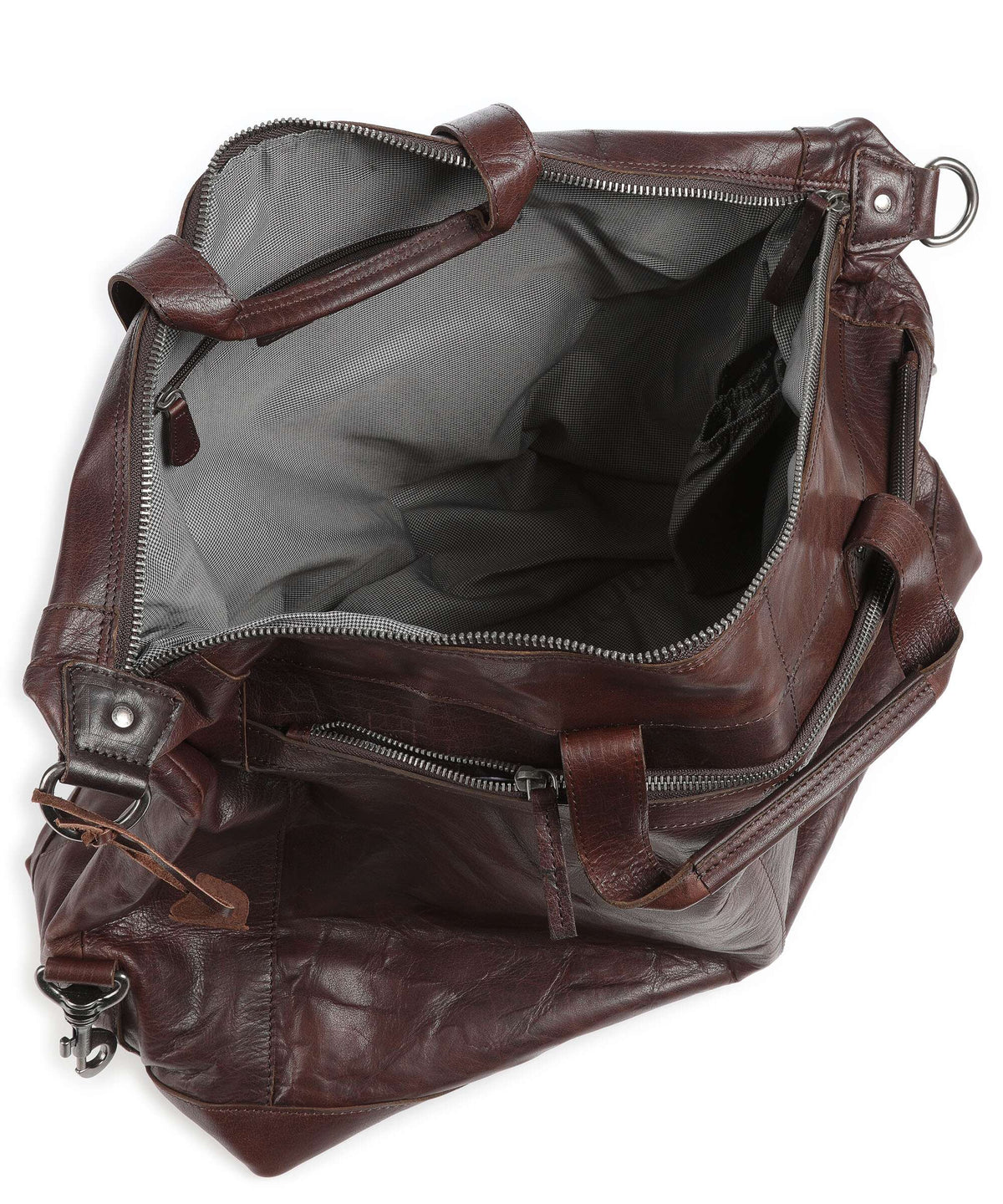 Spikes & Sparrow Bronco Weekend bag dark brown