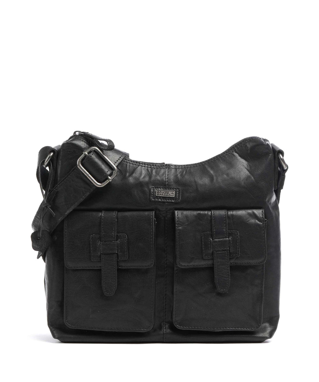 Spikes & Sparrow Bronco Hobo bag schwarz