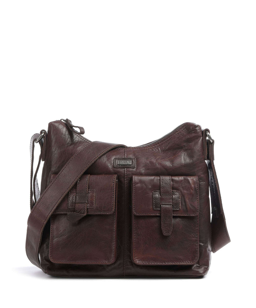Spikes & Sparrow Bronco Hobo bag dark brown
