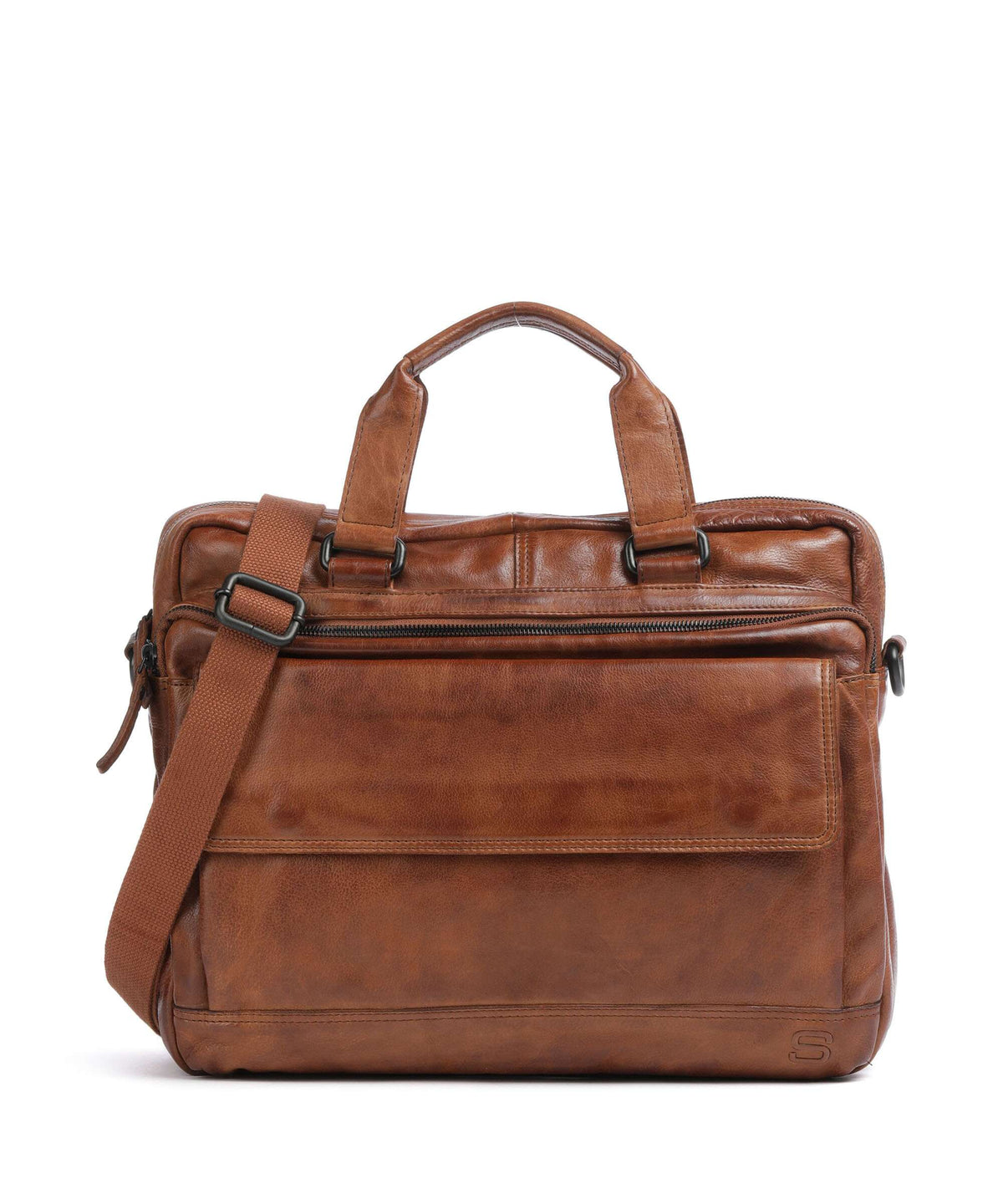 Spikes & Sparrow Apache Briefcase brandy