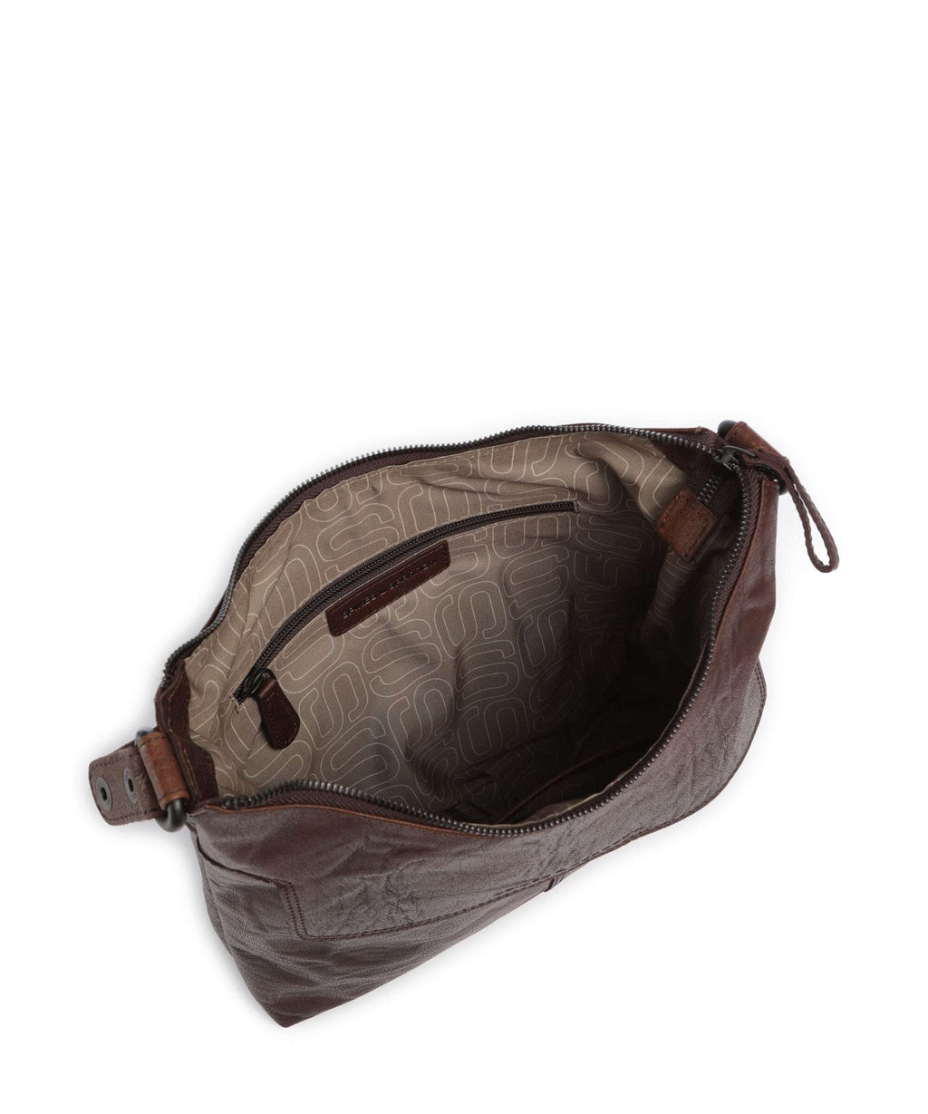 Spikes & Sparrow Bronco Sherrill Hobo bag dunkelbraun